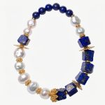 Midnight Lapis & Pearl Bracelet